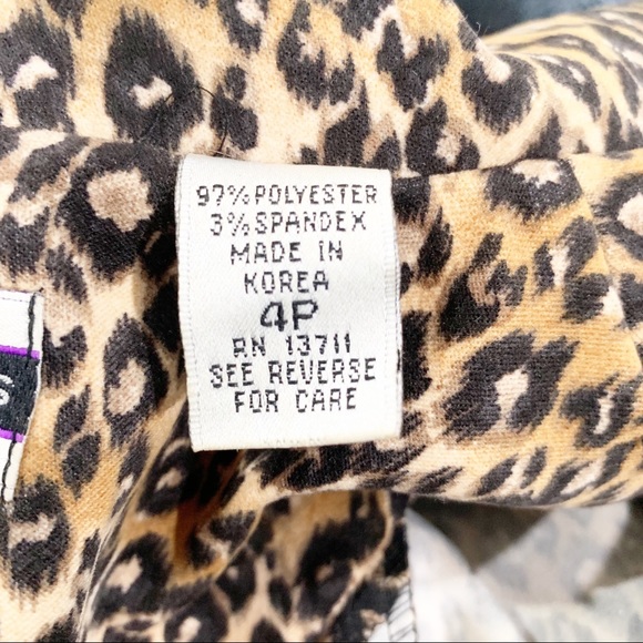 Amanda smith leopard print jacket size 4P - Picture 6 of 6